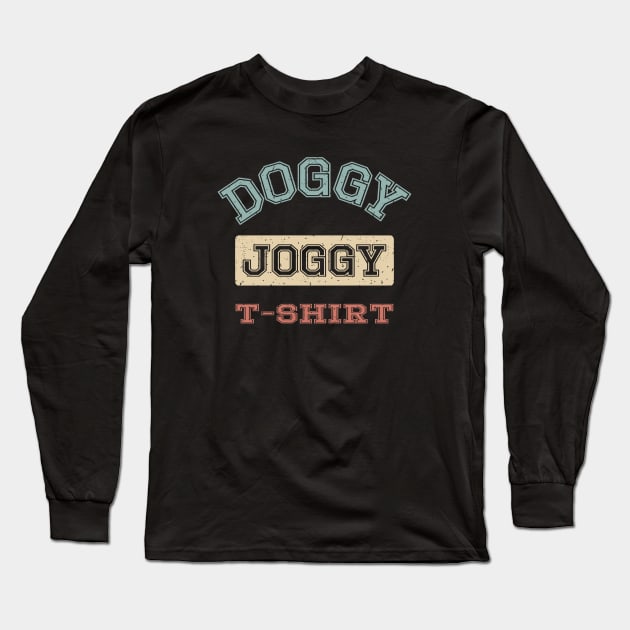 Doggy Joggy Tshirt Long Sleeve T-Shirt by Yule